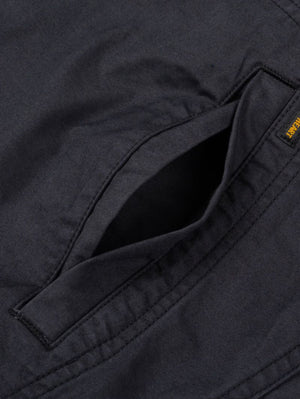 Iron Heart Denim IHJ-165-BLK 6.2oz Serge Drizzler Jacket Black