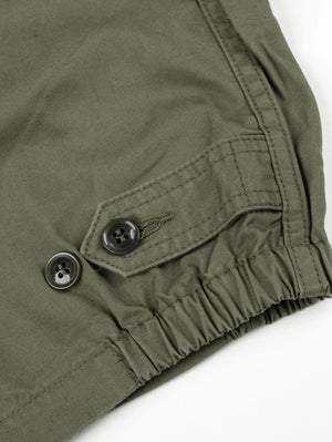 Iron Heart Denim IHJ-165-ODG 6.2oz Serge Drizzler Jacket Olive Drab Green