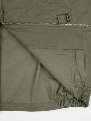Iron Heart Denim IHJ-165-ODG 6.2oz Serge Drizzler Jacket Olive Drab Green