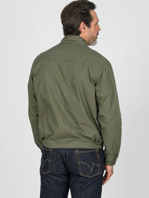 Iron Heart Denim IHJ-165-ODG 6.2oz Serge Drizzler Jacket Olive Drab Green