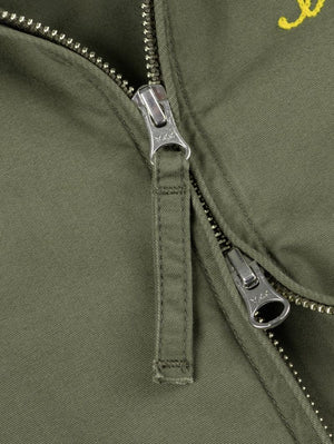 Iron Heart Denim IHJ-165-ODG 6.2oz Serge Drizzler Jacket Olive Drab Green