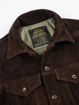 Iron Heart Denim IHJ-49-BRN Brown Split Steer Modified Type III Jacket 