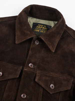 Iron Heart Denim IHJ-49-BRN Brown Split Steer Modified Type III Jacket 