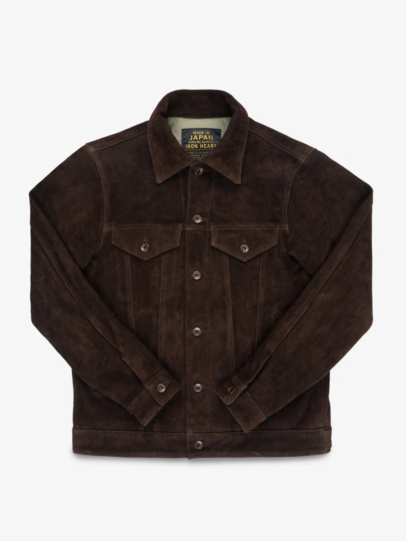 Iron Heart Denim IHJ-49-BRN Brown Split Steer Modified Type III Jacket 