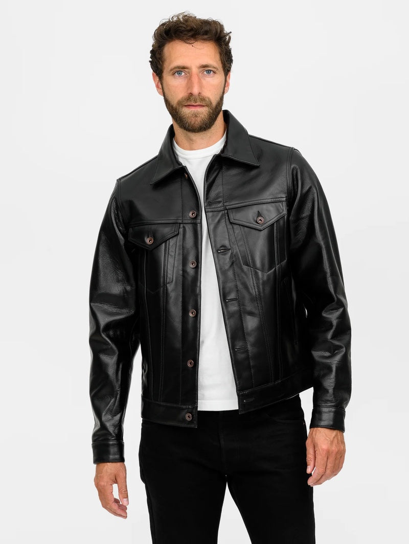 Iron Heart Denim IHJ-64-BLK Japanese Horsehide Modified Type III