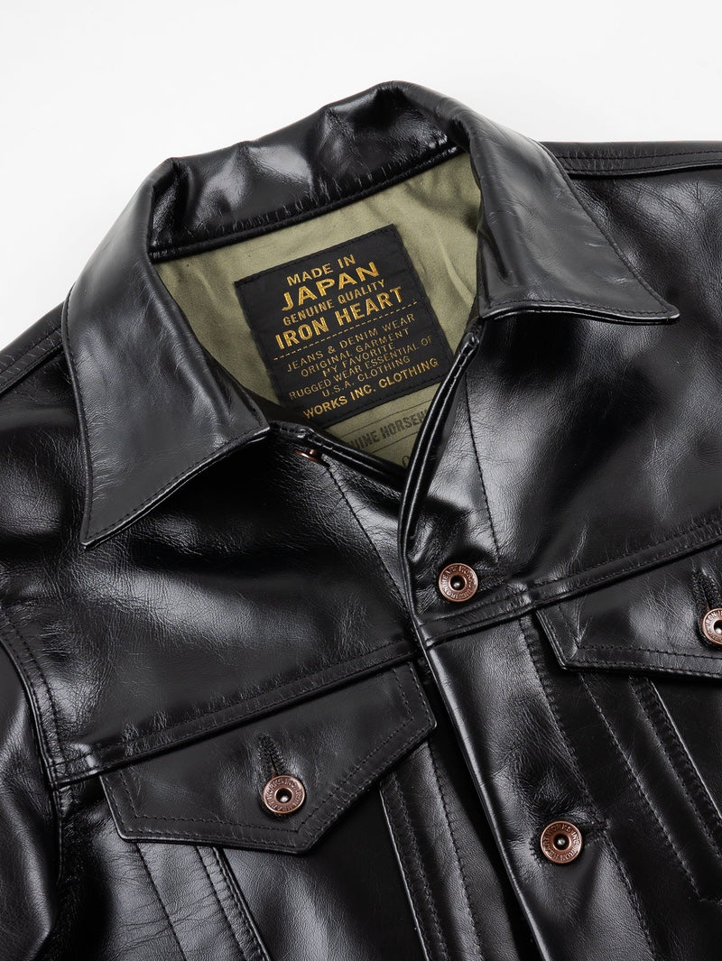 Iron Heart Denim IHJ-64-BLK Japanese Horsehide Modified Type III
