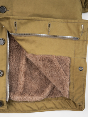 Iron Heart Denim IHM-35-KHA Khaki Whipcord N1 Deck Jacket