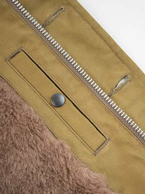 Iron Heart Denim IHM-35-KHA Khaki Whipcord N1 Deck Jacket