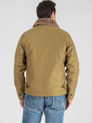 Iron Heart Denim IHM-35-KHA Khaki Whipcord N1 Deck Jacket