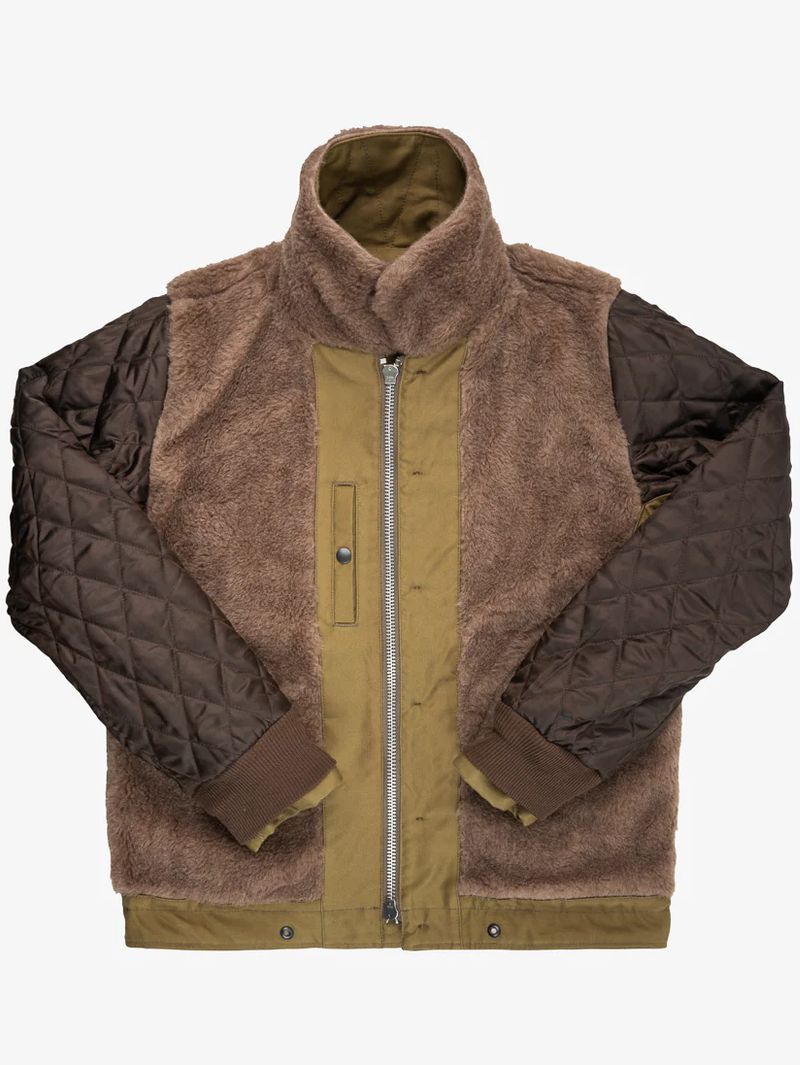 Iron Heart Denim IHM-35-KHA Khaki Whipcord N1 Deck Jacket