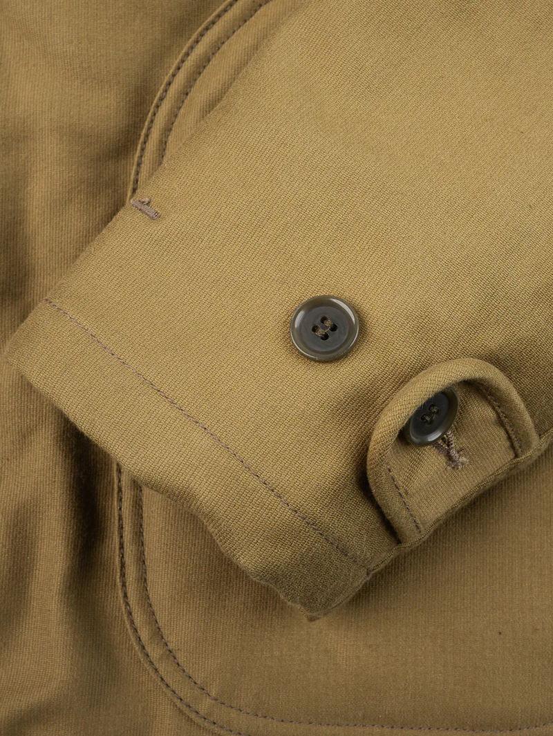 Iron Heart Denim IHM-35-KHA Khaki Whipcord N1 Deck Jacket