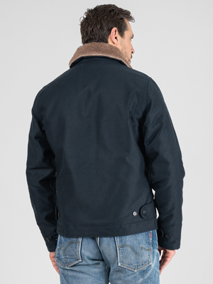 Iron Heart Denim IHM-35-NAV Navy Whipcord N1 Deck Jacket