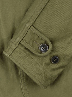 Iron Heart Denim IHM-53-ODG 12oz Whipcord Lightweight N1 Deck Jacket - Olive Drab Green