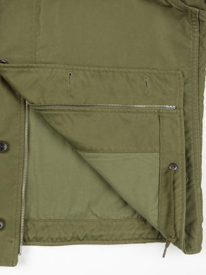 Iron Heart Denim IHM-53-ODG 12oz Whipcord Lightweight N1 Deck Jacket - Olive Drab Green