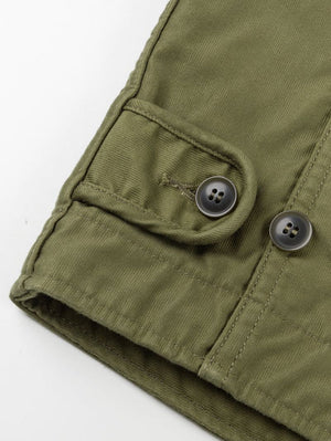 Iron Heart Denim IHM-53-ODG 12oz Whipcord Lightweight N1 Deck Jacket - Olive Drab Green