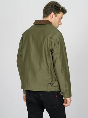 Iron Heart Denim IHM-53-ODG 12oz Whipcord Lightweight N1 Deck Jacket - Olive Drab Green