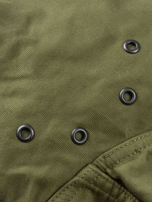 Iron Heart Denim IHM-53-ODG 12oz Whipcord Lightweight N1 Deck Jacket - Olive Drab Green