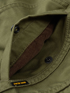 Iron Heart Denim IHM-53-ODG 12oz Whipcord Lightweight N1 Deck Jacket - Olive Drab Green