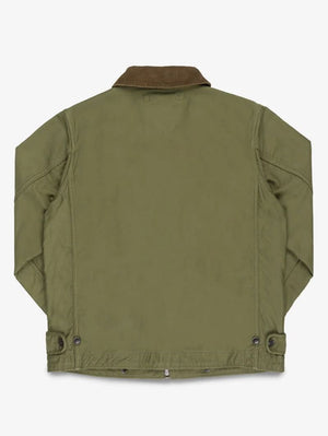 Iron Heart Denim IHM-53-ODG 12oz Whipcord Lightweight N1 Deck Jacket - Olive Drab Green