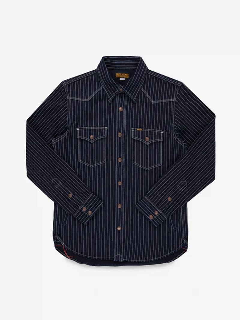 Iron Heart Denim IHSH-227-IND Indigo 12oz Wabash CPO Shirt