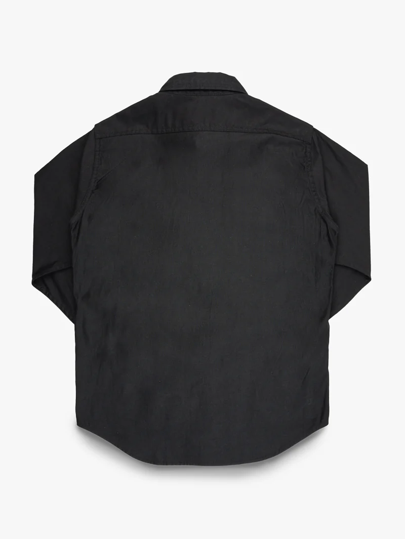 Iron Heart Denim IHSH-425-BLK Black 8oz Military Whipcord CPO Shirt