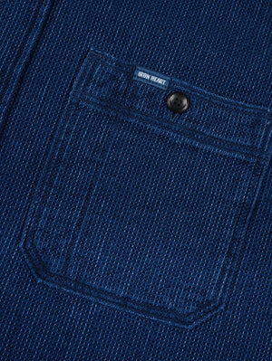 Iron Heart Denim IHSH-96-IND Waffle Work Shirt Indigo