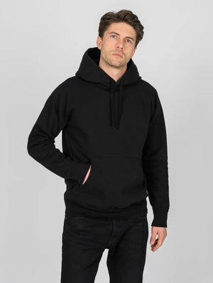 Iron Heart Denim IHSW-84-BLK Printed 14oz Ultra Heavyweight Loopwheel Cotton Hoodie Black