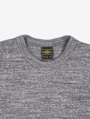 Iron Heart Denim IHT-1610-GRY 6.5oz Loopwheel Crew Neck T-Shirt Marl Grey