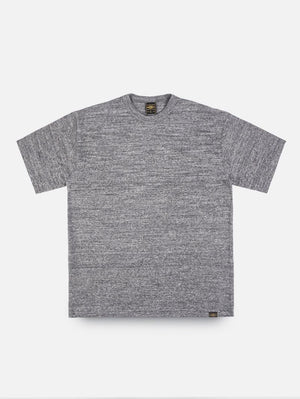 Iron Heart Denim IHT-1610-GRY 6.5oz Loopwheel Crew Neck T-Shirt Marl Grey