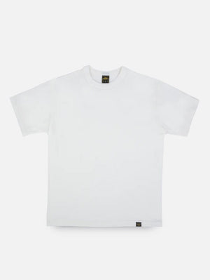 Iron Heart Denim IHT-1610-WHT 6.5oz Loopwheel Crew Neck T-Shirt White