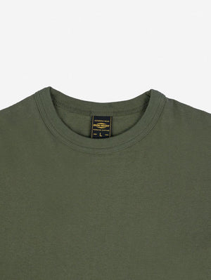 Iron Heart Denim IHT-1610L-OLV Olive 6.5oz Loopwheel Crew Neck T-Shirt