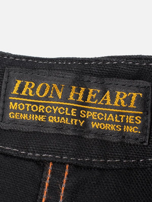 Iron Heart Denim IHV-02-BLK Black/Black 12oz Wabash/Duck Work Vest