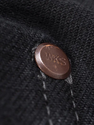 Iron Heart Denim IHV-02-BLK Black/Black 12oz Wabash/Duck Work Vest