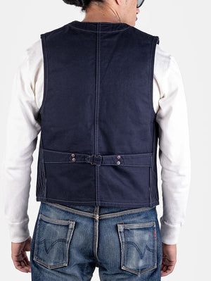 Iron Heart Denim IHV-02-IND Indigo/Navy 12oz Wabash/Duck Work Vest