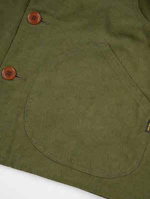 Iron Heart Denim IHV-52-OLV 12oz Duck Canvas Hunting Vest - Olive