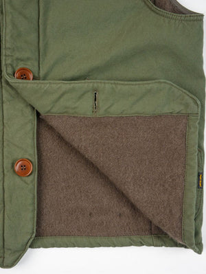 Iron Heart Denim IHV-53-OLV Olive 12oz Selvedge Duck Hunting Vest