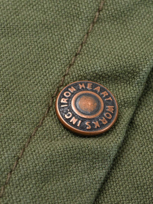 Iron Heart Denim IHV-53-OLV Olive 12oz Selvedge Duck Hunting Vest