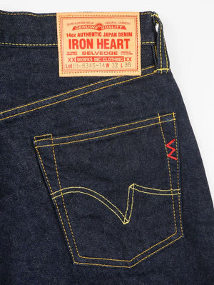 Iron Heart Denim Indigo 14oz IH-634S-142 Indigo Selvedge Denim