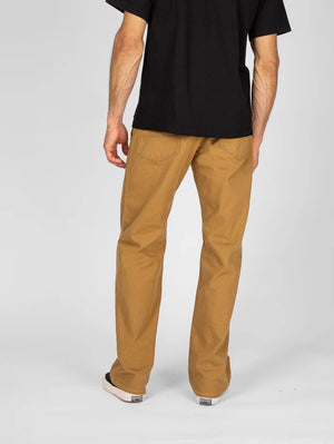 Iron Heart IH-748-BRN 10oz Herringbone Wide Pants Brown