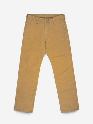 Iron Heart IH-748-BRN 10oz Herringbone Wide Pants Brown