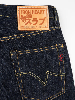 Iron Heart IH-888S-SLB Indigo 16oz Slubby Selvedge Denim Relaxed Tapered Cut Jeans
