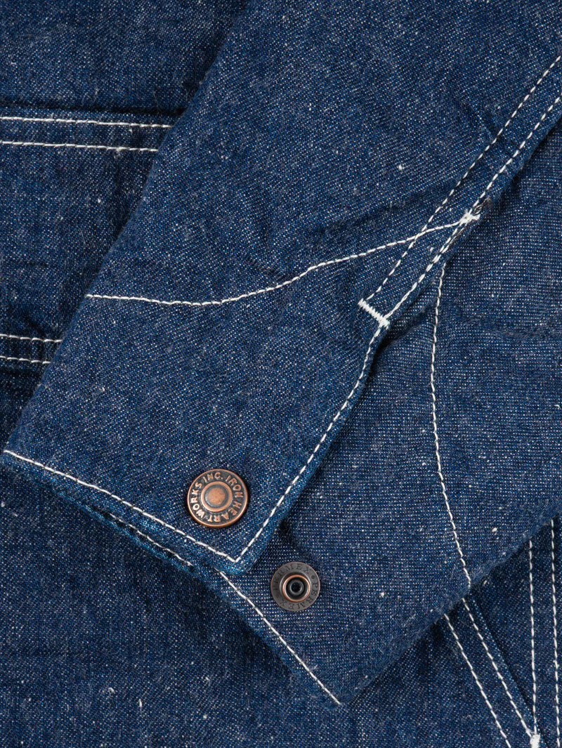 Iron Heart IHJ-149-IND 10oz Selvedge Denim Indigo Chore Jacket