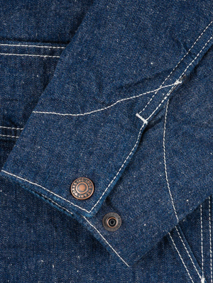 Iron Heart IHJ-149-IND 10oz Selvedge Denim Indigo Chore Jacket
