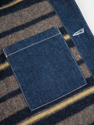 Iron Heart IHJ-149-IND 10oz Selvedge Denim Indigo Chore Jacket