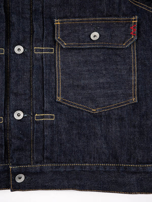 Iron Heart IHJ-151-IND 16oz Selvedge Denim Fleece Lined Type II - Indigo