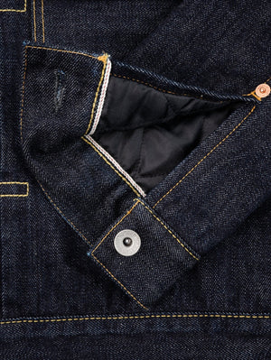 Iron Heart IHJ-151-IND 16oz Selvedge Denim Fleece Lined Type II - Indigo