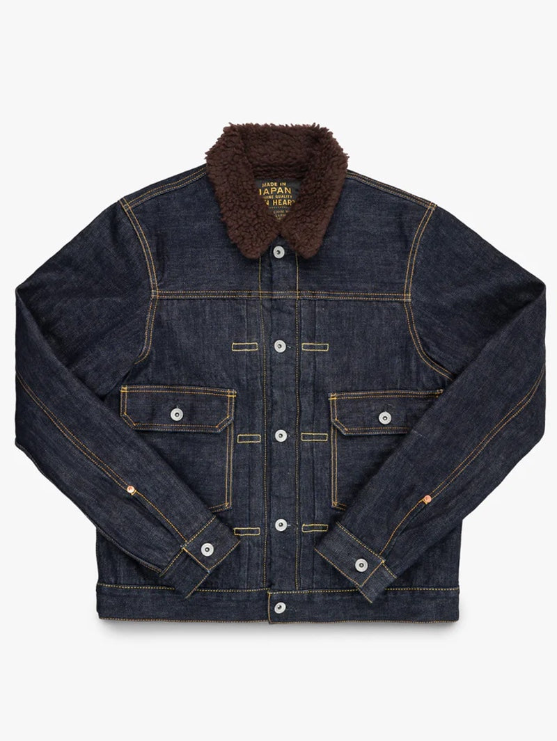 Iron Heart IHJ-151-IND 16oz Selvedge Denim Fleece Lined Type II