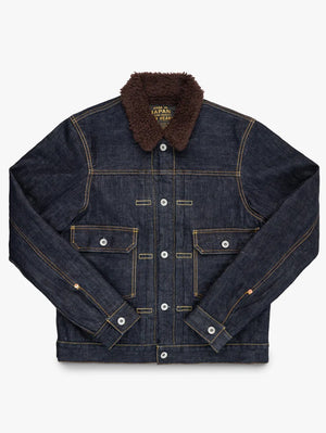 Iron Heart IHJ-151-IND 16oz Selvedge Denim Fleece Lined Type II - Indigo