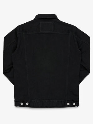 Iron Heart IHJ-86-BLK 14oz Selvedge Denim Modified Type III Jacket - Black/Black