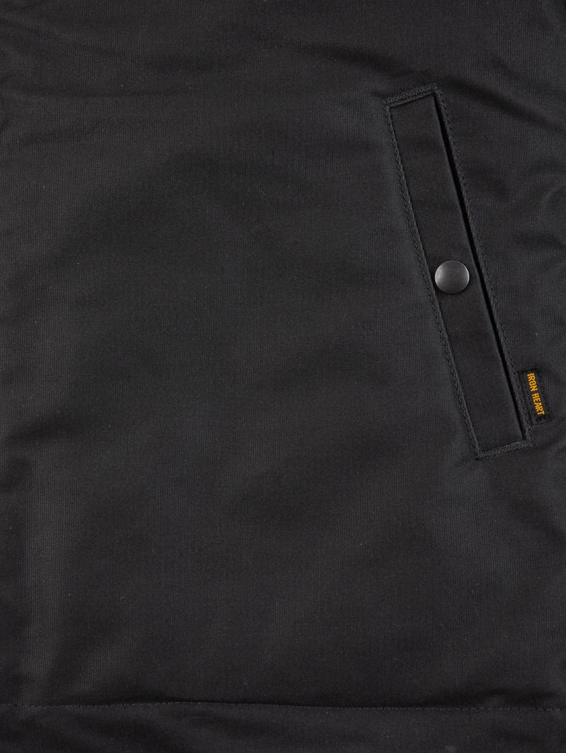 Iron Heart IHM-37-BLK Oiled Black Whipcord N1 Deck Jacket